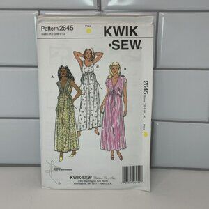 Kwik Sew Pattern 2645 Misses Gowns And Bolero Designed By Kerstin Martensson